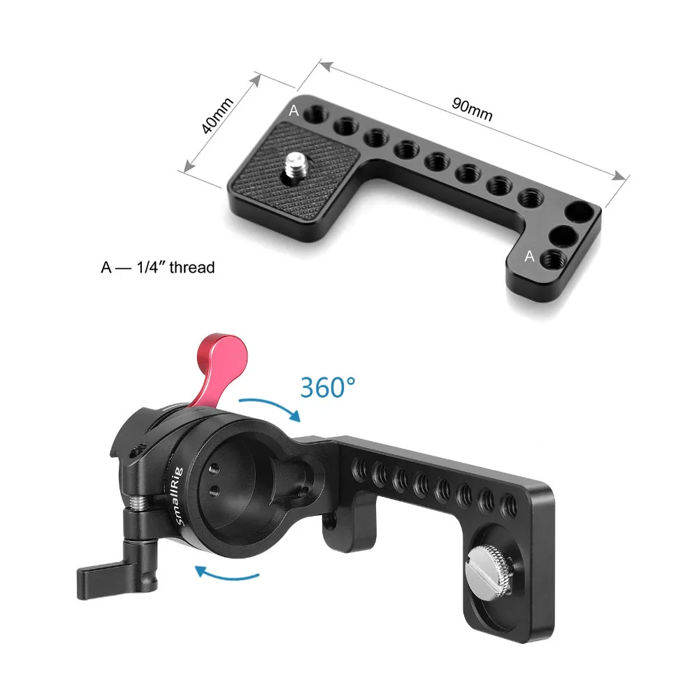 SmallRig Quick Release стабилизатор крепление для электронного видоискателя с НАТО зажим для DSLR мониторы видоискатель поддержка 1594