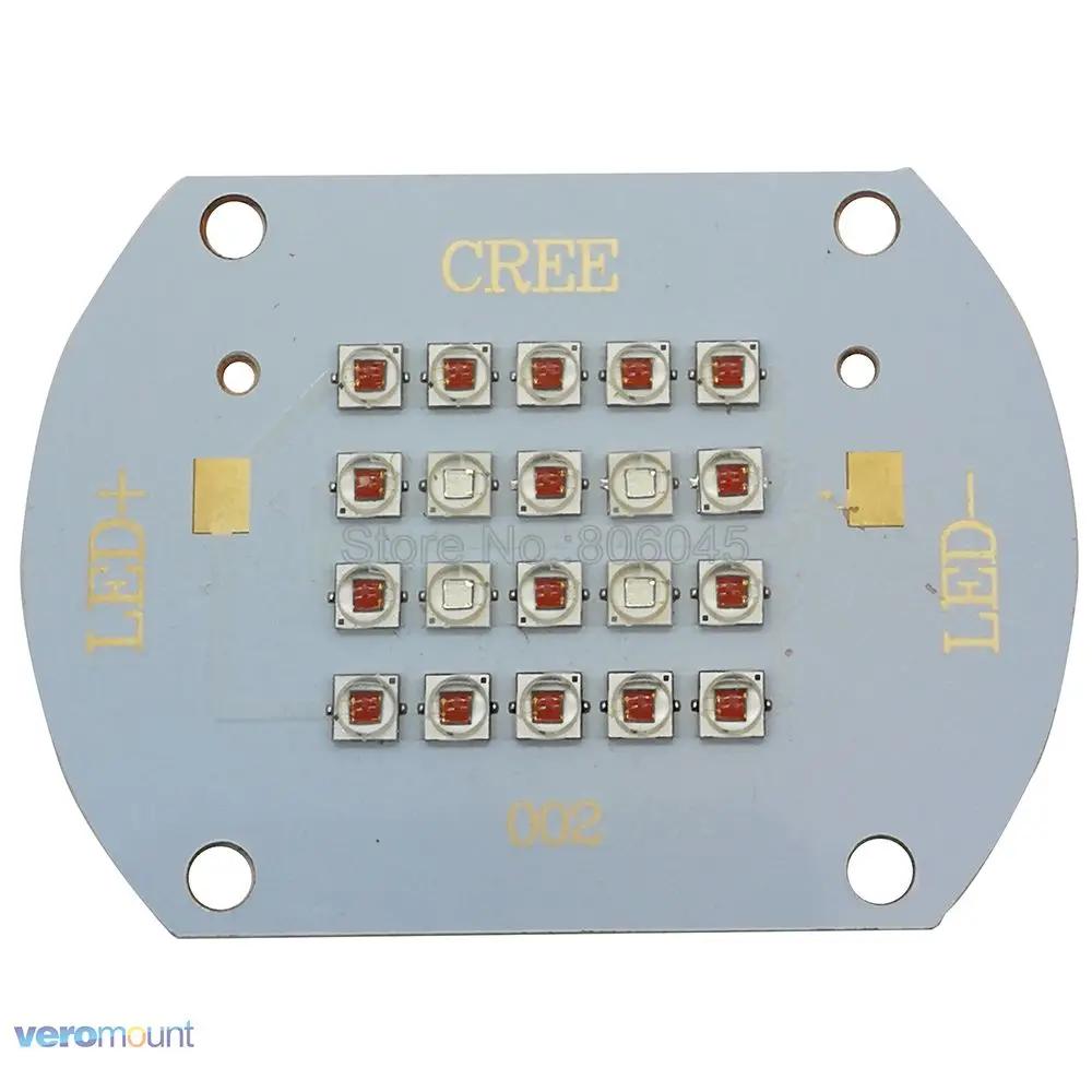 Cree XLamp XPE2 XP E2 60 Вт 20 светодиодов мультичип лампа красный 16 шт. + синий 4 смешанные