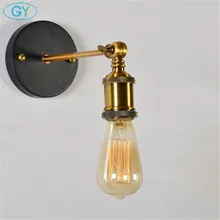 AC100-240V минималистичные латунные Настенные светильники кантри индастрии ретро настенные лампы для ресторанов E27 алюминиевые лампы Эдисона
