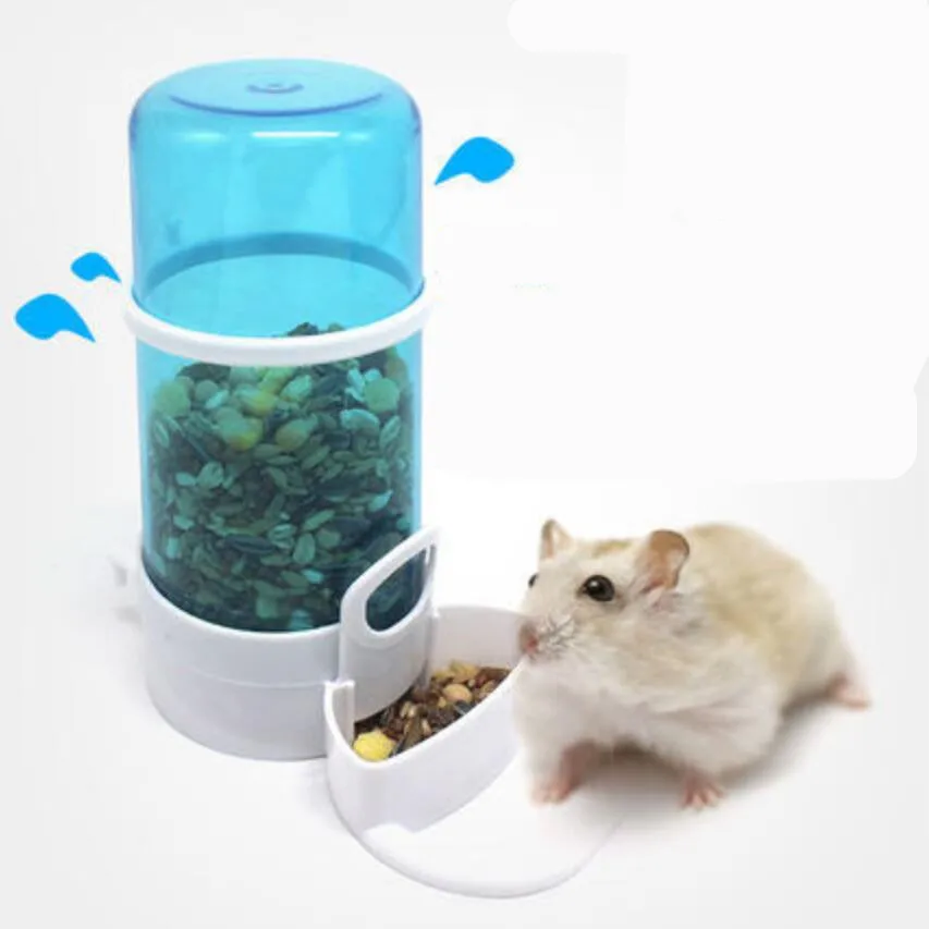 

1pcs Automatic Pet Food Dispenser Hamster Hedgehog Feeder Dispenser Small Animal Birds Squirrel Drinking Food Box Pet Feeder