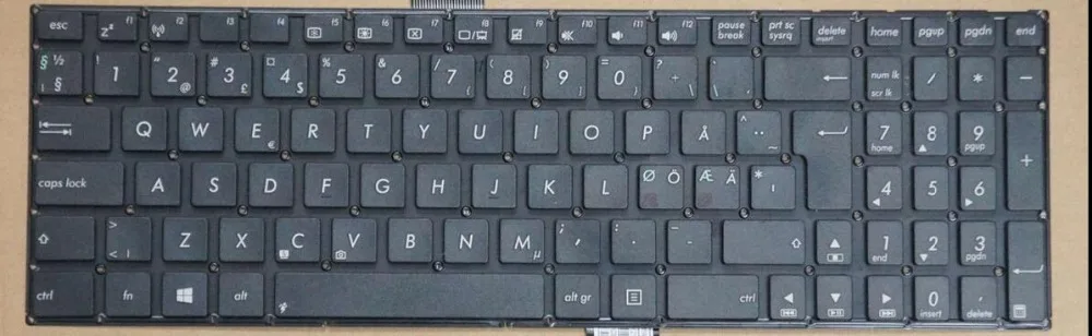 keyboard for ASUS A550 A56 D552 E550 F550 P551 K550 R751L F552 F750 SWEDISH/NORWEGIAN/DANISH/FINNISH/CANADIAN/CROATIAN/SERBIAN | Компьютеры
