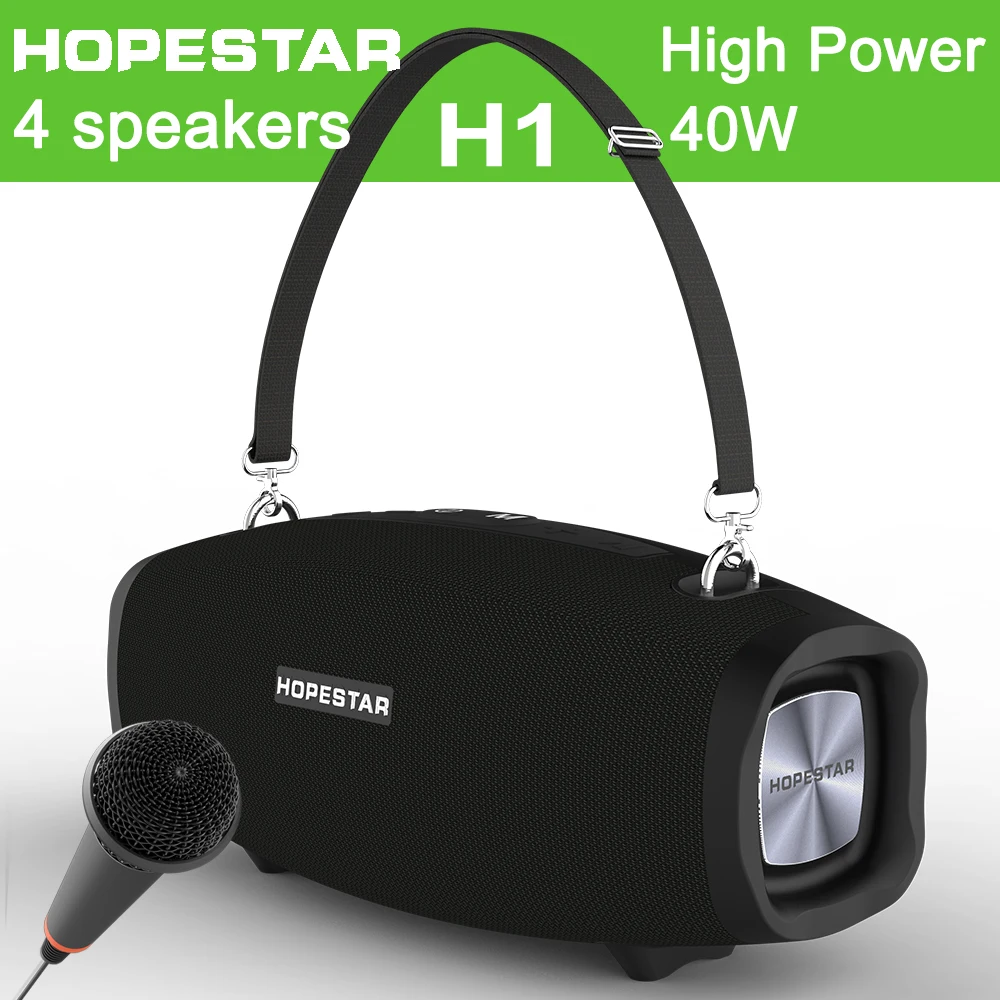 HOPESTAR X 40 Вт Мощный беспроводной портативный Bluetooth динамик Move KTV музыка колонка Открытый водонепроницаемый бас PK Xtreme BOXBOOM