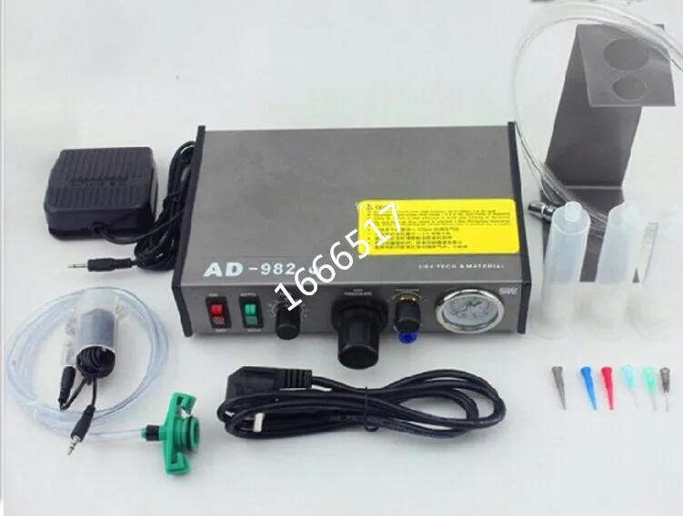 Hot Sell,Free shipping 220V AD 982 Semi Auto Glue Dispenser PCB Solder