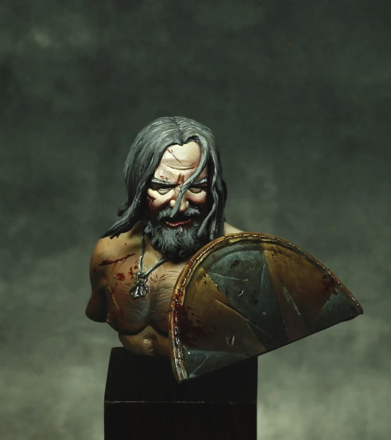 

1/10 scale Resin Bust Shield Warrior Model Kit figure Free Shipping
