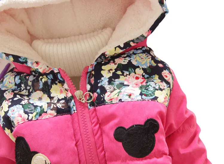Высококачественные зимние пальто для маленьких девочек; куртка для девочек; куртки для девочек; детское хлопковое теплое пуховое пальто; Верхняя одежда для детей