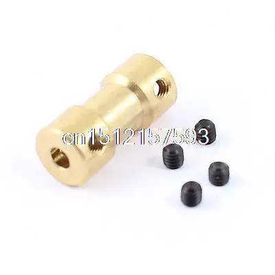 RC Airplane Helicopter 3.17mm to 5mm Brass Joint Motor Shaft Coupling Coupler