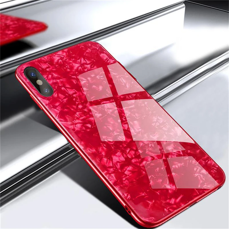 ELETEIL противоударный Закаленное Стекло чехол для iPhone 6 7 8 плюс XR XS Max Мягкий край