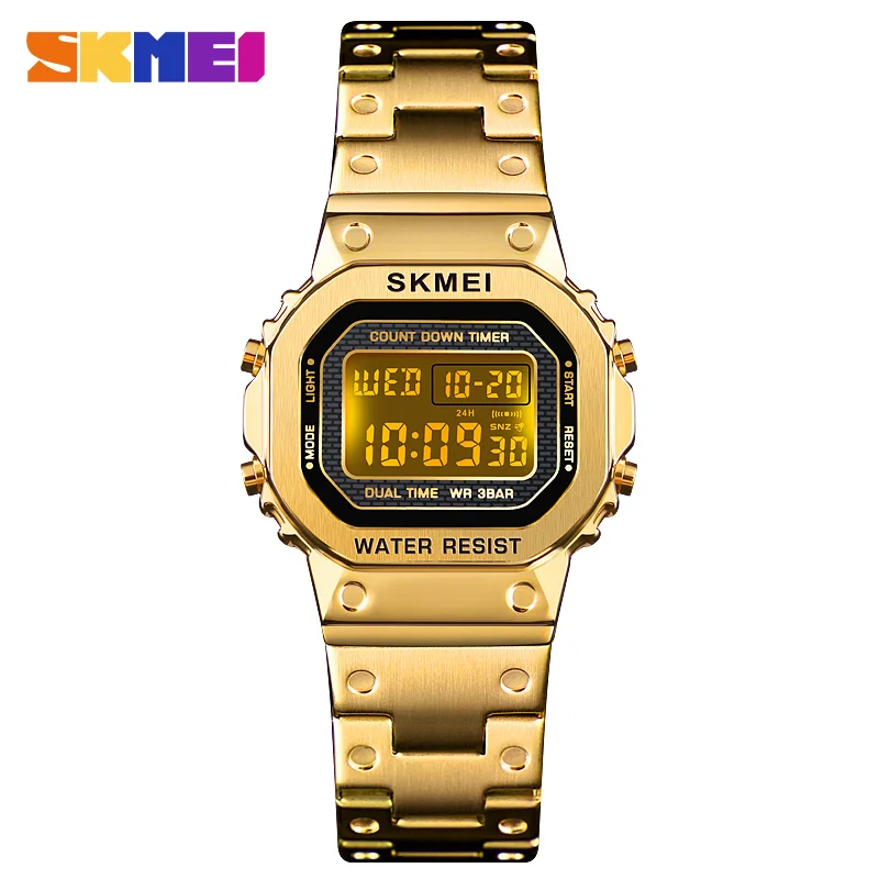 

Fashion Women Digital Watch Luxury Luminous Electronic Watches Waterproof Stopwatch Countdown Sport Bracelet Women's Wristwatch