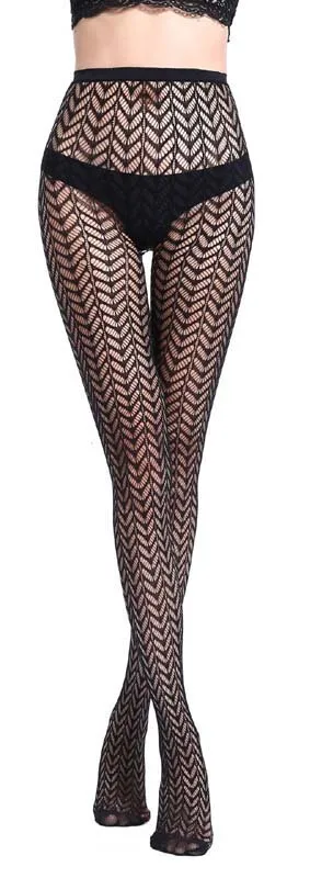 23 Stili Collant A Rete Sexy Da Donna Collant In Tessuto Jacquard, Filati Sexy Reggicalze Calze A Rete Tubo Sexy Lingerie Collant S09