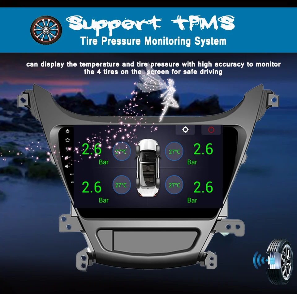 Cheap 4G Lte Android 9.1 4G+64G for HYUNDAI ELANTRA 2014+ Car DVD Player GPS Navi HU Video stereo Radio Tape Recorder Head Unit 16