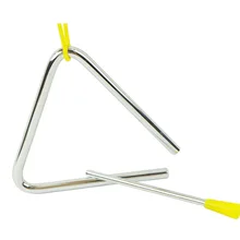 Детский игрушечный музыкальный инструмент ритм-секция треугольный образовательный Дошкольный треугольный перкуссия 4/5/6/7/8/дюймов