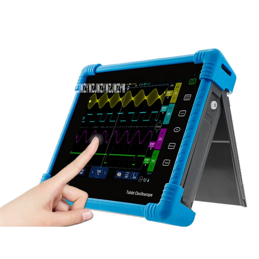 

TO1102 Full Touch Control Mini Flat Digital Oscilloscope Oscillograph Handhold Professional Oscillometer 100Mhz 8 Inch Ondoscope