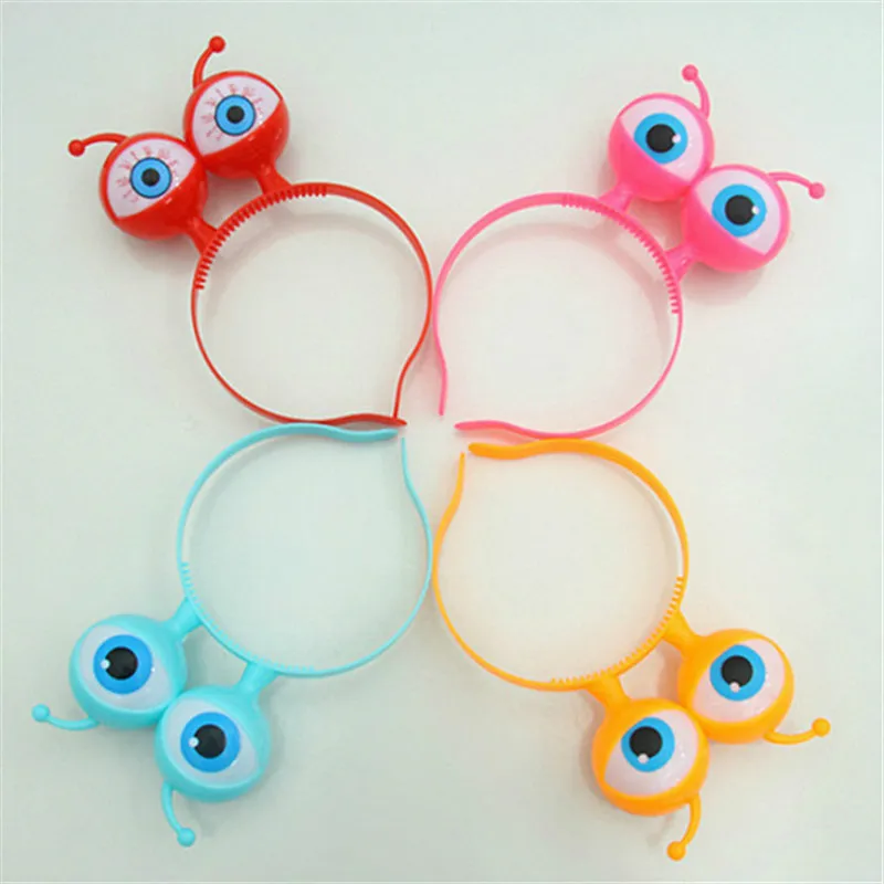 

2019 LED Glowing Big Eyes Toy Globes Eyepiece Headband Children Light Up Hats Party Wedding Supplies Glow in the Dark Toys