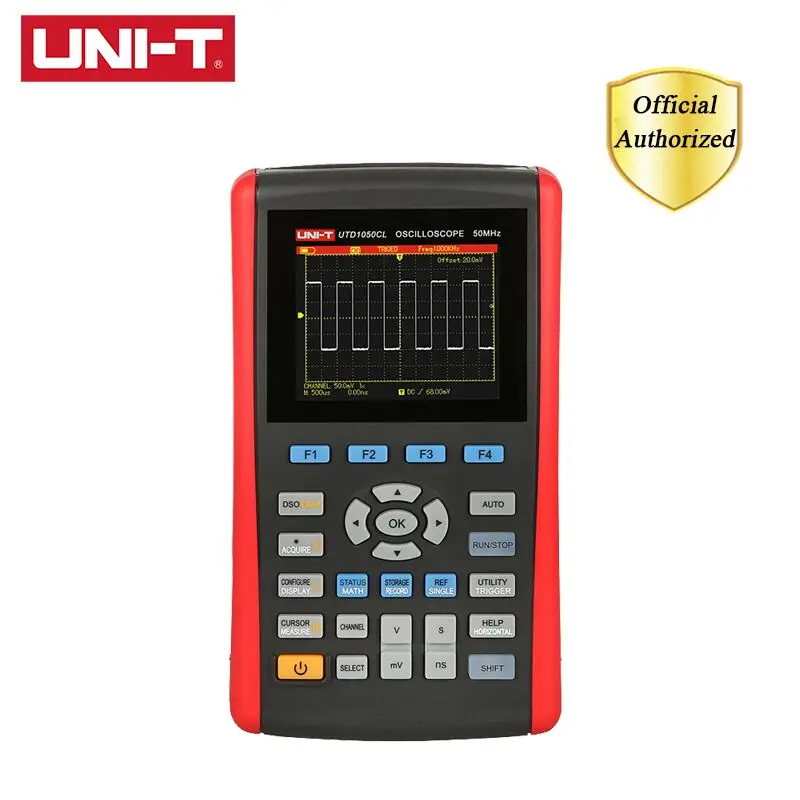 

UNI-T UTD1050CL Handheld Digital Storage Oscilloscopes 3.5 Inches TFT LCD Display 1CH 25MHZ Scopemeter Scope Meter