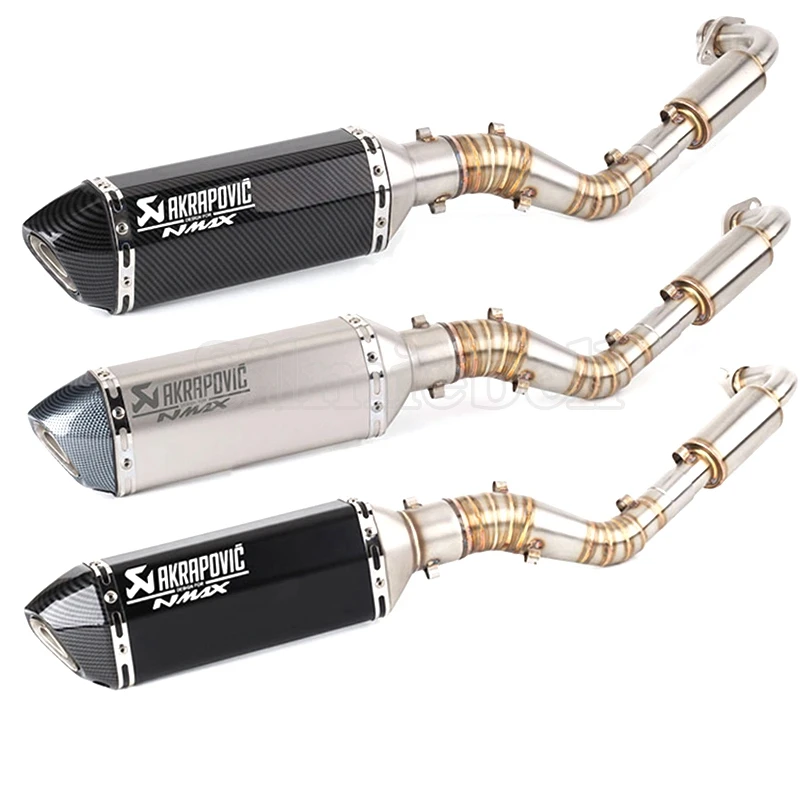 Лазер NMAX Akrapovic мотоцикл глушитель полная система слипоны для Yamaha 125 155 NMAX125 NMAX155 2015