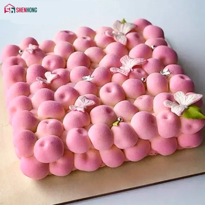 SILIKOLOVE-Cake-Mold-Silicone-Non-Stick-Cherry-shape-Square-Bubble-Baking-Mold-DIY-Mousse-Kitchen-Cake_