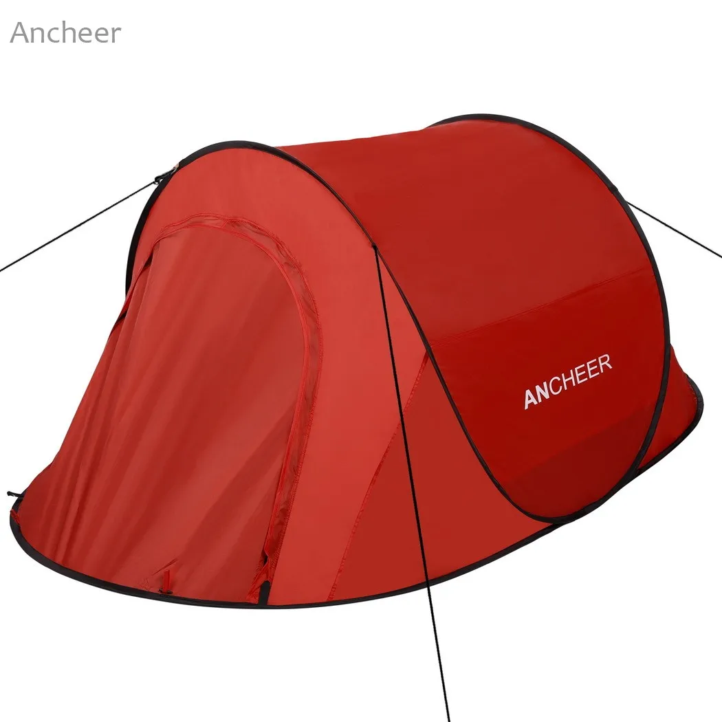ANCHEER 2017 New camping Tent Pop Up Camping Hiking Tent Automatic Instant Setup Easy Fold Back Shelter summer