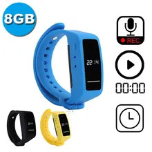 Браслет цифровой 20 часов голос Micro регистраторы MP3 плееры 8 Гб USB диск звук аудио Smart запись устройства браслет для ношения