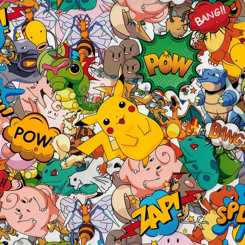 

WDF9067 10M length hydro printing film Width 100cm hydro graphic film Pokemon