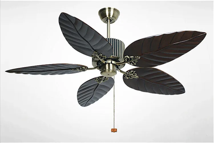 Partner 2015 Rural Style Ceiling Fans Tropical Leaves Shape Abs
