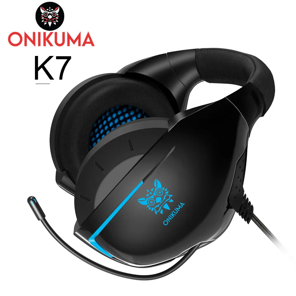 ONIKUMA K7 Casque PS4 игровая гарнитура с микрофоном Проводные PC Gamer стерео наушники с гарнитурой для нового Xbox One/ноутбука планшета