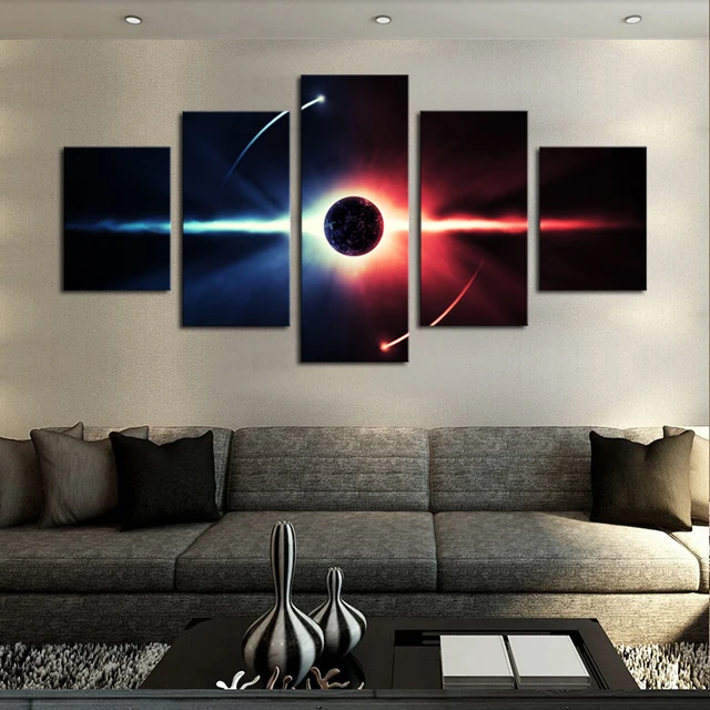no frame large hd abstrac planet canvas print painting for living