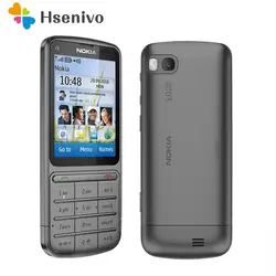 C3-01 Оригинальный разблокирована Nokia C3-01 Mobile телефон 2,4 'Inch 5MP Камера 1050 мАч WI-FI Bluetooth одноядерный мобильный телефон Бесплатная доставка