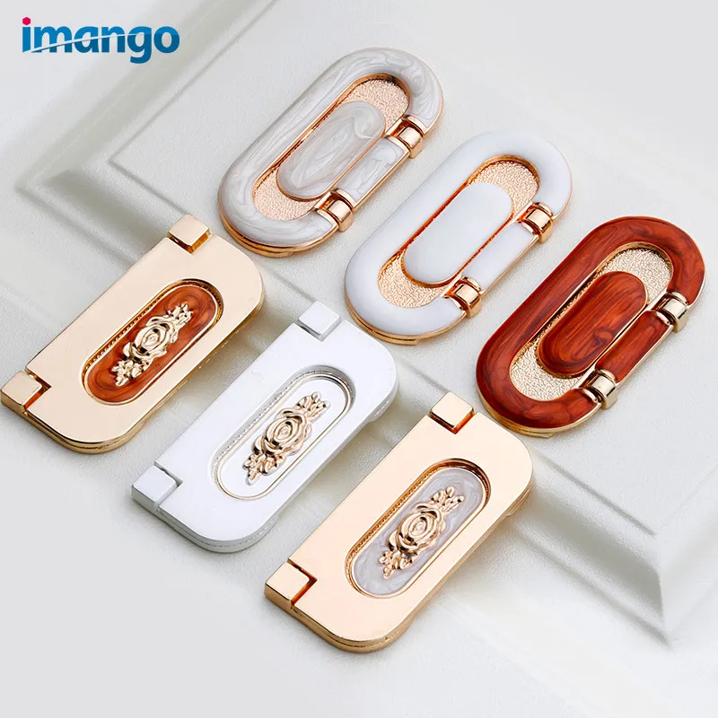 

Embedded Hidden Drawer Handle and Pull Gold Silver Shoe Cupboard Pulls Furniture Knob Cabinet Tatami Door Handles Knobs 64mm