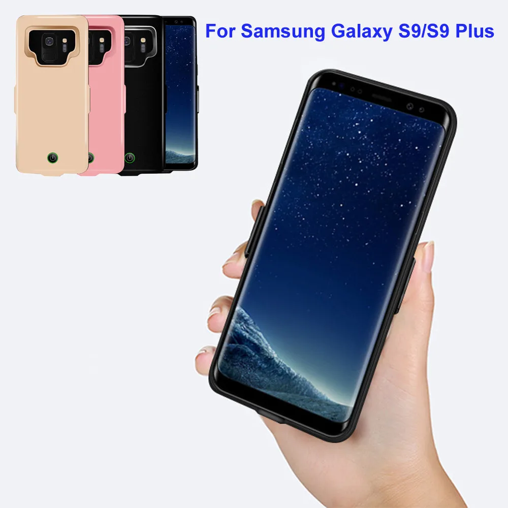 

7000mAh Extended Charging Battery Power Case Cover for Samsung Galaxy S9 Plus 6.2inch Rechargeable Fast Charging Bumper Design