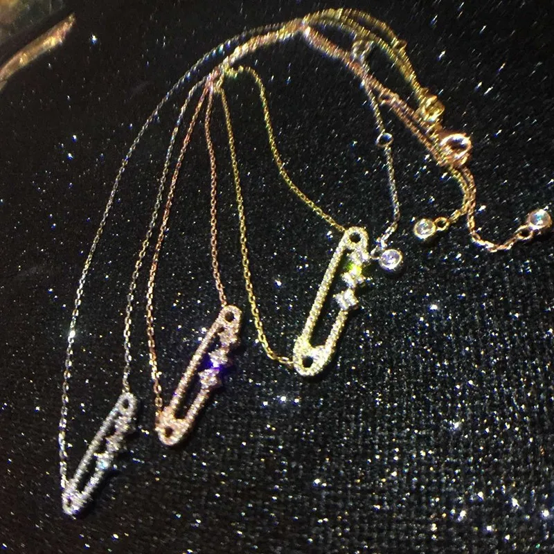 Дизайнерская мода 925 стерлингового серебра ювелирные изделия 3A кубического циркония партии ожерелье