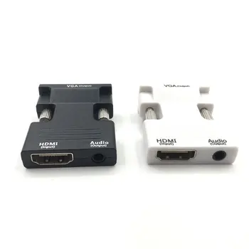 

HDMI to VGA Adapter Male to Female Digital To Analog Audio Video Coverter Cable for PC Laptop TV Box Projector 1080P