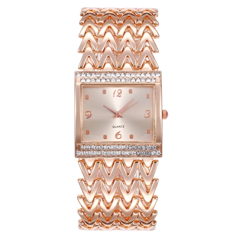 

2019 New Luxury Bracelet Crystal Women Watches Full Steel Chain Large Dial Quartz Watch Ladies Wristwatches Relogio Feminino