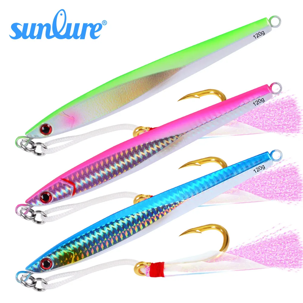 1PC Metal Lure Fishing Bait 120G Fish Metal Jig Fishing Lure Scale Fishing Lure Artificial Hard