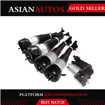 

5 PCS Front Rear Shock Absorber Air Suspension Compressor For Mercedes S Class W221 S350 S500 2213209313 2213205513 2213205613