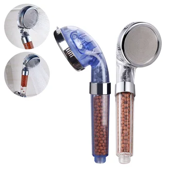 

Healthy Shower Faucets Negative Ion SPA Filtered Adjustable Shower Head with Shower Hose Bathroom Bathing Showerheads