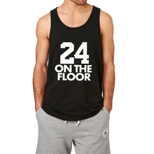 Loo show Kobe Легенда 24 на пол черный хлопок майка Для мужчин