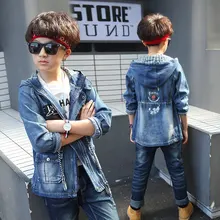 Baby Boy Clothes For Teenagers Boys Denim Jacket 2019 Spring Outerwear For Children Kids Coat For Boys 4 5 7 9 11 13 15 Years winter jacket for boys thick cashmere children denim jacket coat 2 6 years kids outerwear