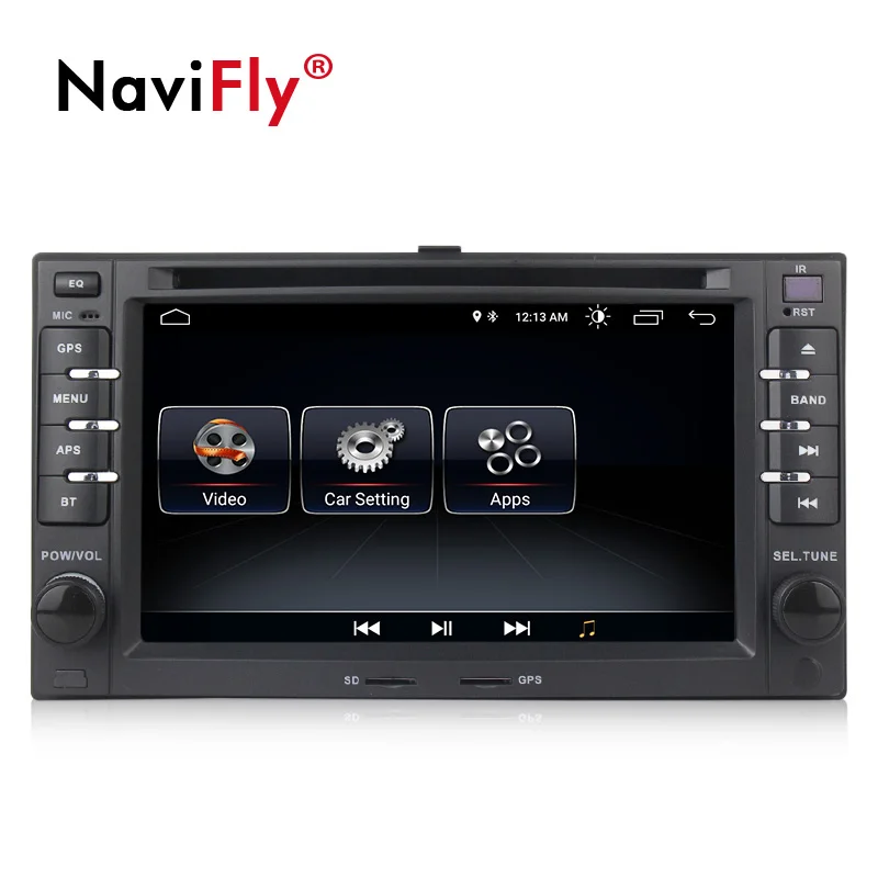 Excellent New! 2din Android 8.1 Car radio GPS Navigation for Kia Carnival 2006-2011 Ceed Cerato Carens Optima Audio Radio Stereo Head Unit 1