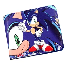 Двухскладной кошелек Sonic The Hedgehog, кошелек с отделами для карт