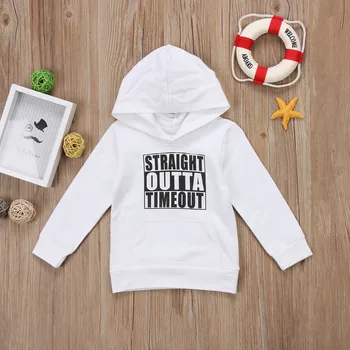 Newborn Baby Boy Girl Hoodie Tops Toddlers Kids Hooded Sweatshirt Mini boss Pullover 2