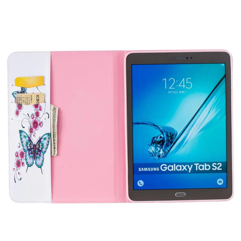 Планшетный ПК чехол для Samsung Galaxy Tab S2 9,7 дюймов T810 T813 T815 T819 SM-T810 SM-T813 SM-T815 крышка из искусственной кожи раскладные чехлы-подставки