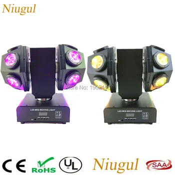 

2pcs 12x10W Doubles Moving Head Light Disco Bar DMX512 Two Wheels Effect DJ Lighting RGBW 4in1 LED Beam Double Arms Stage Lights