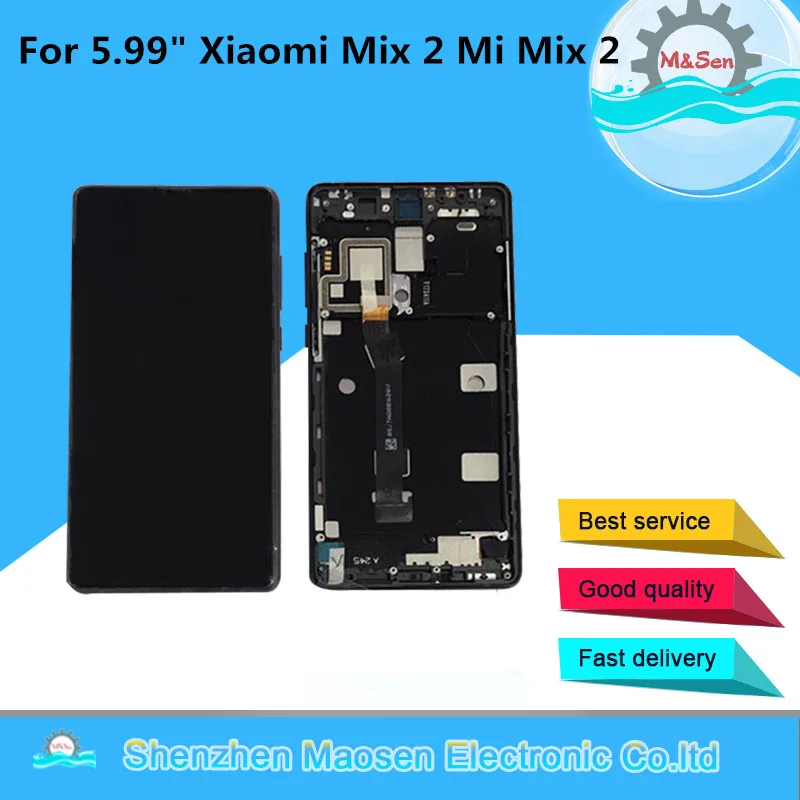 M& Sen для 5,9" Xiaomi mi x 2 mi x2 ЖК-экран+ сенсорная панель дигитайзер Рамка для Xiaomi mi x Evo ЖК-дисплей