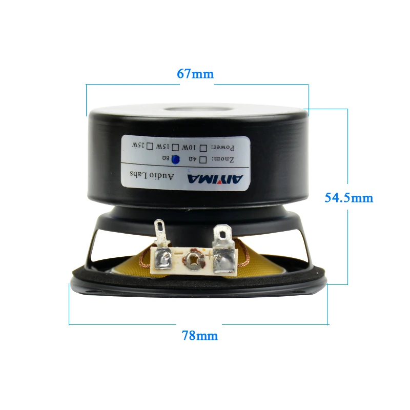 Aiyima Peças Alto-falantes Portáteis de Áudio Polegada 4ohm 25w Fibra Vidro Midrange Baixo Loundfalante para Sistema de Cinema em Casa Estéreo Diy - Image 6