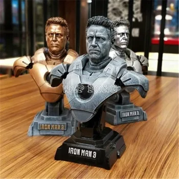 

3 Colour 1/4 Resin Bust Avengers 3 Robert Downey Jr Iron Man Model Collection Statue Iron Man MK7 Action Figure