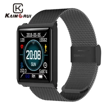 Kaimorui смарт-браслет сердечного ритма трекер Bluetooth Смарт Браслет часы со сменными Группа Смарт Браслет для Androidn браслет IOS