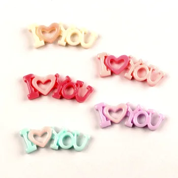 

LF 50Pcs 32x12mm Mixed Letter Love Resin Cabochon Flatback Decoration Crafts Embellishments For Scrapbooking Diy Accessories
