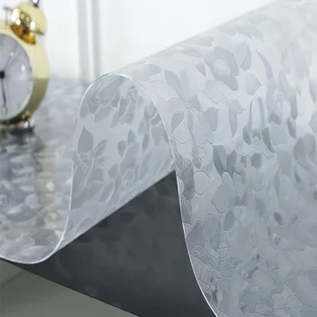 

BALLE 1.5mm Transparent Round PVC Table Cloth Protector Desk Pad Soft Glass Dining Table Cover Heavy Duty Plastic Mat