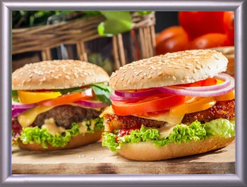 

Ultra Thin Fast Food Restaurant Aluminum Profile Frame LED Backlit Menu Board Lightbox A1 Size