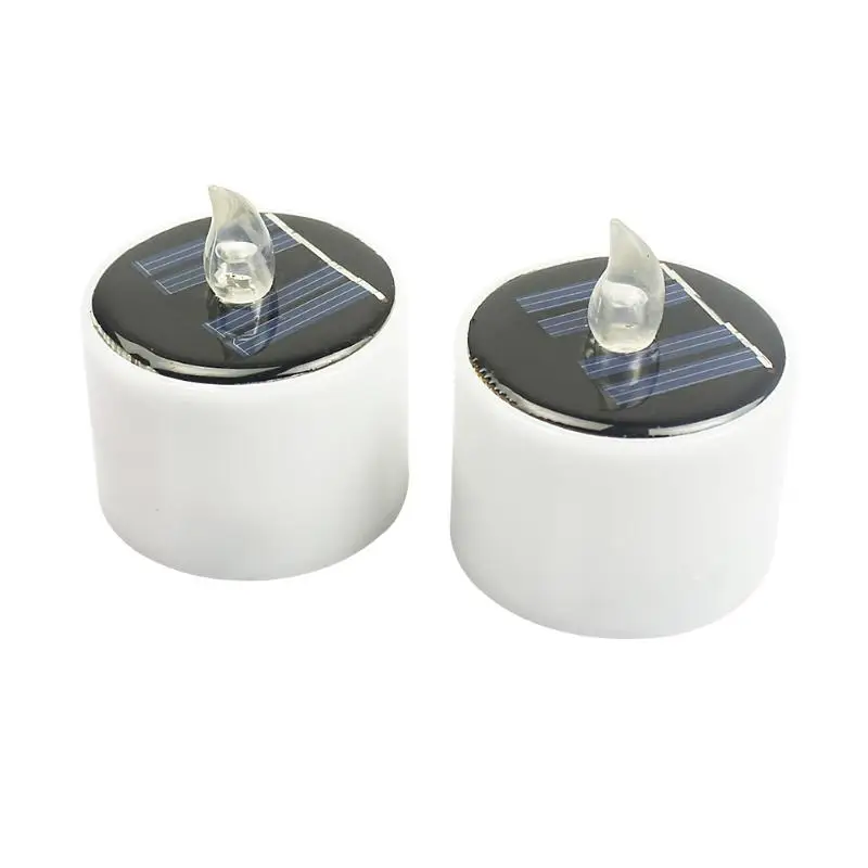 

6pcs Mini Electronic Solar Light Candle Lamp LED Decorative Light Nightlight Home Birthday Party Wedding Decoration Night Lamp